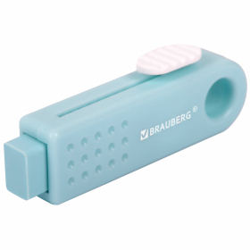 Ластик выдвижной BRAUBERG "Slider Mini", 68х22х13 мм, пастельные цвета ассорти, 271983