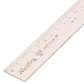 Линейка деревянная, 50 см, ЛП-500, МОЖГА, С209, C209