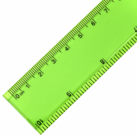 Линейка пластиковая 25 см, BRAUBERG, прозрачная, неоновая, ассорти, 210835