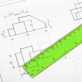 Линейка пластиковая 25 см, BRAUBERG, прозрачная, неоновая, ассорти, 210835