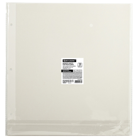 Листы для фотоальбома магнитные 30х32 см, КОМПЛЕКТ 10 шт., BRAUBERG, 391313