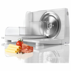 Ломтерезка GORENJE R401W, диаметр ножа 17 см, 100 Вт, диаметр ломтиков 0-17 мм, белый