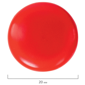 Магниты МАЛОГО ДИАМЕТРА 20 мм, НАБОР 6 шт., ассорти, BRAUBERG "STANDARD", 237469