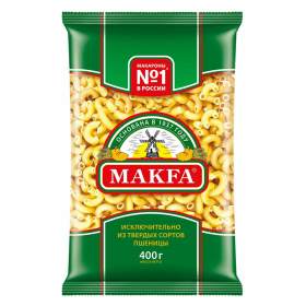 Макароны МАКФА Рожки гладкие "Ригатоны", 400 г, 16698