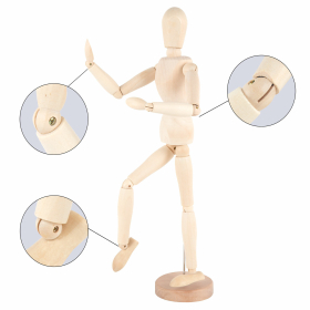 Манекен человека художественный, высота 43 см, натуральное дерево, BRAUBERG ART CLASSIC, 192514