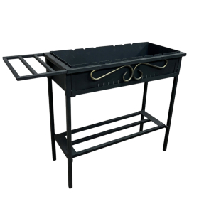 Мангал сборный, размер 700х300х700 мм, "КРЕПЫШ", сталь 2 мм, термостойкий, 701760