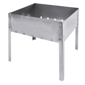 Мангал сборный стальной, размер 300х240х300 мм, в пленке, 701722