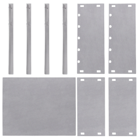 Мангал сборный стальной, размер 300х240х300 мм, в пленке, 701722