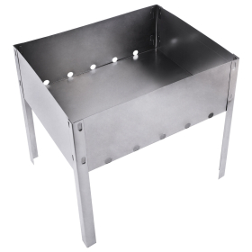 Мангал сборный стальной, размер 300х240х300 мм, в пленке, 701722