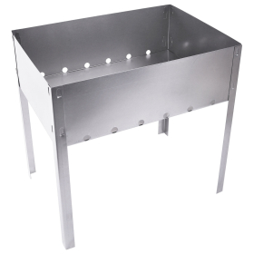 Мангал сборный стальной, размер 350х240x350 мм, в пленке, 701723