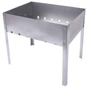 Мангал сборный стальной, размер 350х240x350 мм, в пленке, 701723