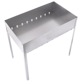 Мангал сборный стальной, размер 500х300х500 мм, в коробке, 701727