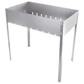 Мангал сборный стальной, размер 500х300х500 мм, в термопленке, 701726