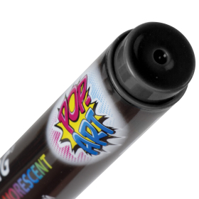 Маркер меловой "POP-ART" ЧЕРНЫЙ, 3,5 мм, стираемый, для гладких поверхностей, BRAUBERG, 151525