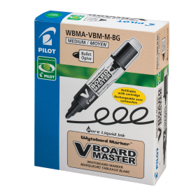Маркер стираемый для белой доски ЗЕЛЕНЫЙ, PILOT "V-BOARD MASTER", 4 мм, WBMA-VBM-M, WBMA-VBM-M G