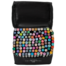 Маркеры для скетчинга двусторонние, НАБОР 120 шт., текстильный чехол, BRAUBERG, 152234