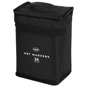 Маркеры для скетчинга двусторонние, НАБОР 36 шт., текстильный чехол, WBZ, 152572