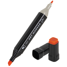 Маркеры для скетчинга двусторонние, НАБОР 48 шт., текстильный чехол, WBZ, 152573