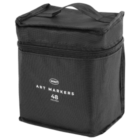 Маркеры для скетчинга двусторонние, НАБОР 48 шт., текстильный чехол, WBZ, 152573