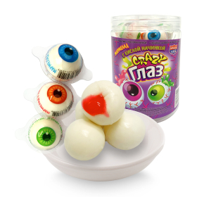 Мармелад "Crazy Глаз" с кислой начинкой, 10 г, КАНДИ КЛАБ, MAR055