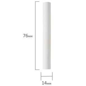 Мел белый круглый мягкий 400 штук, BRAUBERG, картонная упаковка, 227441