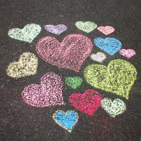 Мел для рисования на асфальте 10 штук, 5 цветов, цветной круглый, BRAUBERG, картонная упаковка, европодвес, 223556