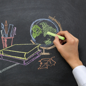 Мел цветной круглый мягкий 100 штук, 10 цветов, BRAUBERG, картонная упаковка, 272769