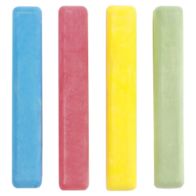 Мел цветной квадратный 4 штуки, ПИФАГОР, картонная упаковка, европодвес, 221977