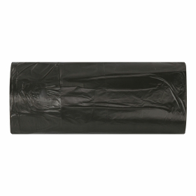 Мешки для мусора 30 л черные, в рулоне 30 шт., ПНД 7 мкм, 48х55 см, ЛЮБАША, 608089