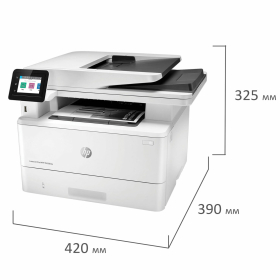 МФУ лазерное HP LaserJet Pro M428fdw "4 в 1", А4, 38 стр./мин., 80000 стр./мес., ДУПЛЕКС, ДАПД, Wi-Fi, сетевая карта, W1A30A
