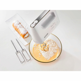 Миксер GORENJE M460CDC, 400 Вт, 5 скоростей, 2 венчика, 2 крюка для теста, белый, 7356