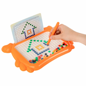 Мозаика магнитная развивающая для детей "Краб", стилус, 101 магнит, 10 карточек, BAMBOX, 665889