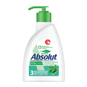 Мыло жидкое антибактериальное 250 мл ABSOLUT (Абсолют) "Алоэ", дозатор, не содержит триклозан, 5064, 5009, 5064