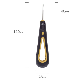 Набор для прошивки документов (шило с ушком, нить 60 м), в блистере, STAFF, 605383