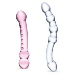 Набор из 2 стеклянных двухголовых фаллоимитаторов Pleasure Set