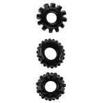 Набор из 3 черных эрекционных колец Set Of 3 Cockrings