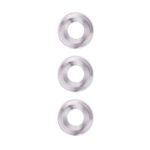 Набор из 3 гладких прозрачных эрекционных колец