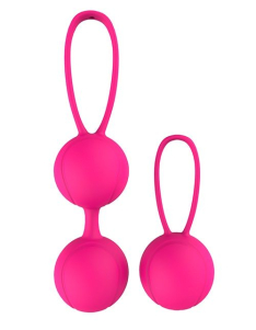 Набор розовых вагинальных шариков Duo Ball Set