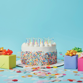 Набор свечей для торта 24 шт., 6 см, 24 держателя, ЗОЛОТАЯ СКАЗКА, в блистере, 591445