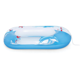 Надувная лодочка "Подводный мир" с окошком, 102х69 см, 3-6 лет, BESTWAY, 34037
