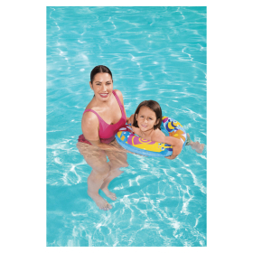 Надувной круг для плавания, диаметр 56 см, 3-6 лет, до 60 кг, АССОРТИ, BESTWAY, 36013