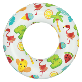 Надувной круг для плавания, диаметр 61 см, 3-6 лет, до 60 кг, АССОРТИ, BESTWAY, 36014