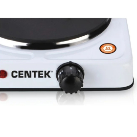 Настольная электрическая плита CENTEK CT-1506, 1000 Вт, 1 конфорка, 5 режимов нагрева, белая