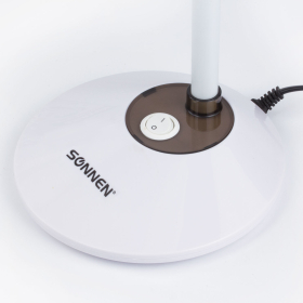 Настольная лампа / светильник SONNEN OU-607, на подставке, цоколь Е27, белый/коричневый, 236680