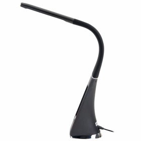 Настольная лампа / светильник SONNEN SM-01B на подставке, LCD-экран, СВЕТОДИОДНАЯ, 5 Вт, черный, 238232