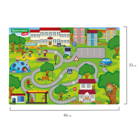 Настольное покрытие BRAUBERG KIDS, А3+, пластик, 46x33 см, "Лабиринт", 273620