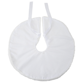 Новогодний коврик под елку, белый, 60 см, полиэстер, подвес, ЗОЛОТАЯ СКАЗКА, 592157