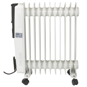 Обогреватель масляный SONNEN DFS-11, 2500 Вт, 11 секций, белый, 453500