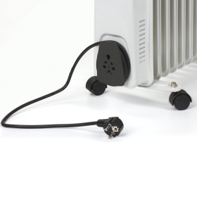 Обогреватель масляный SONNEN DFS-11, 2500 Вт, 11 секций, белый, 453500