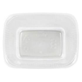 Одноразовый контейнер 500 мл, КОМПЛЕКТ 100 шт., БЕЗ КРЫШКИ, 108х82 мм прозрачные, ПП, ЮПЛАСТ, ЮУПМ2595